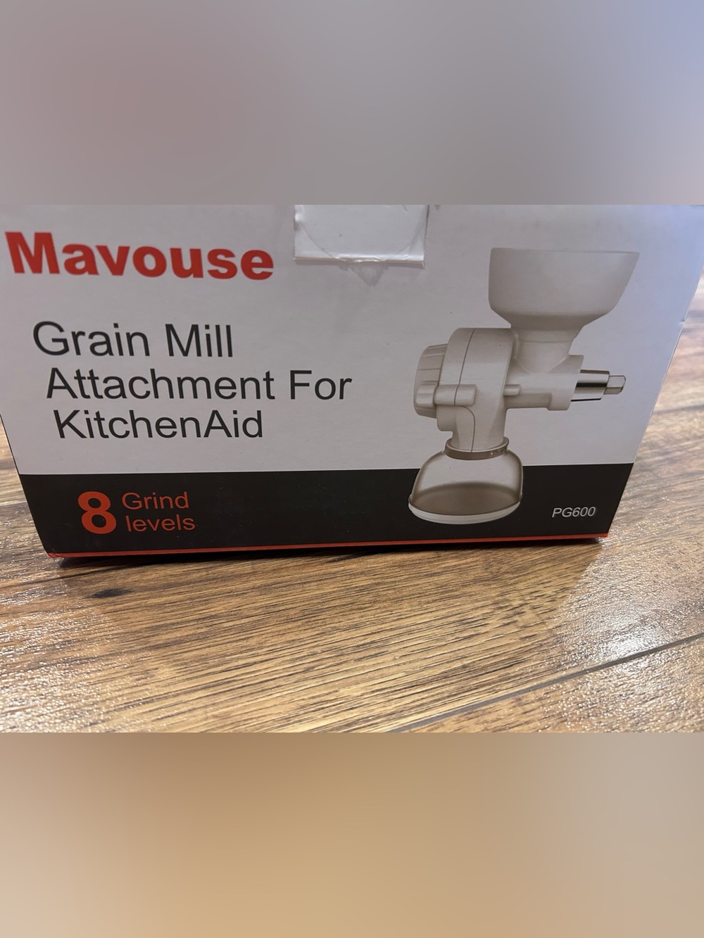 White Grain Mill Attachment for KitchenAid - 8 Grind Levels